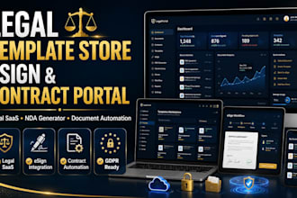 build gdpr legal portal, contract automation, attorney, advovate, esign website