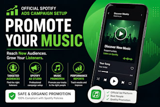 set up official spotify music ads for artist growth and promotion