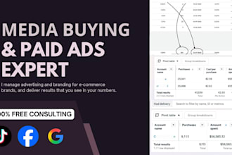 setup and manage paid media buying ads on meta, google and tiktok ads