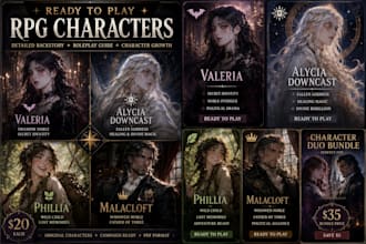 ready to play fantasy rpg characters