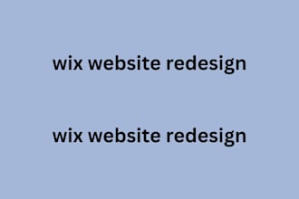 wix website design, wix website redesign,  edit wix website