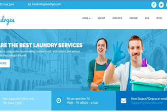 design redesign squarespace dry cleaner website laundry website cleaning website