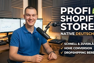 build a professional shopify online store in german