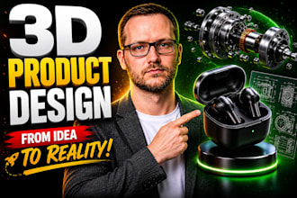 do 3d product design cad modelling and realistic rendering