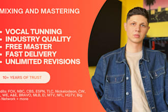 mix your new song and master it professionally and carefully
