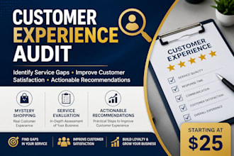 evaluate your customer experience and service quality with recommendations