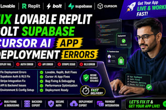 fix deploy lovable replit bolt supabase rocket new cursor ai app base44