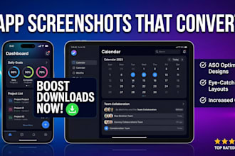 design eye catching app store screenshots for app store and play store