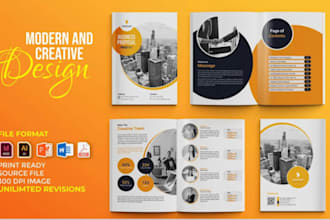 design brochure, company profile, annual report, whitepaper, booklet, proposal