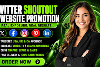 twitter shoutout tweet your post, promote share website link to 250m audience