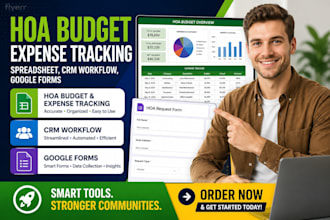 do hoa budget expense tracking spreadsheet crm workflow google forms ai lemlist