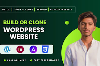 copy clone, duplicate, redesign or revamp wordpres website with elementor pro
