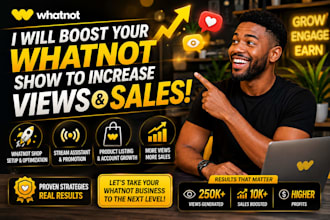 promote your whatnot livestream, auction, and store to boost visibility