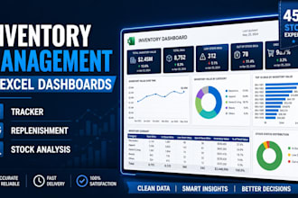 create an inventory tracker and dashboard in excel or power bi