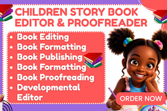 edit children book, picture book, bedtime story and kids story