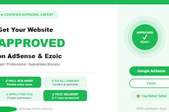guarantee your website for google adsense approval, ezoic approval