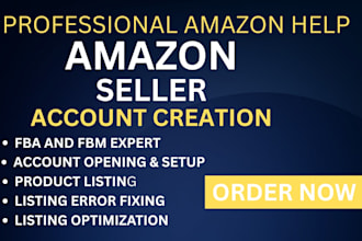 do setup amazon individual seller central account and amazon fba store