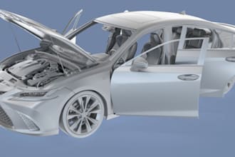 3d printable stl scale car model, car body, rc car, truck design for 3d printing