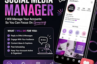 manage your social media account and reply to messages