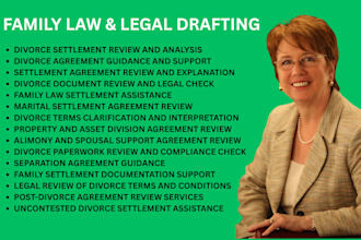 review your divorce settlement agreement and explain your legal rights