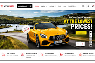 auto part shopify store automotive website car part  store car accessories store