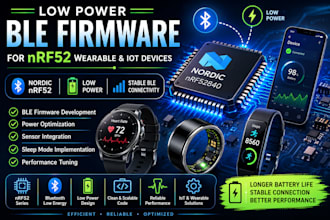 develop low power ble firmware for nrf52 wearable  and iot devices