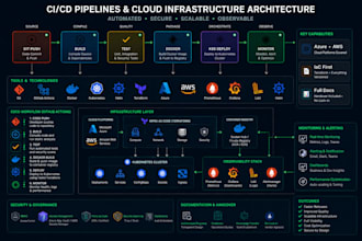 set up cicd pipelines and cloud infrastructure on azure