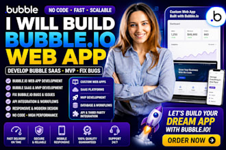 build bubble io web app develop bubble saas mvp  fix bubble io bugs no code