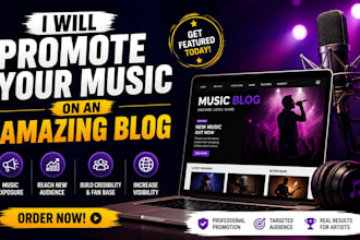 promote your music on an amazing blog
