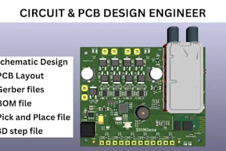 make pcb design and pcb layout gerber files and booms in altium