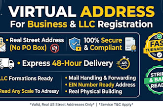 provide a fast virtual address in 2 days