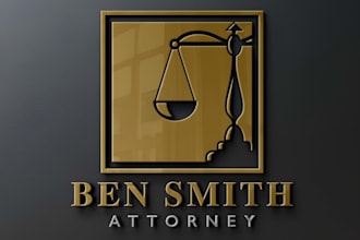 do premium attorney, lawyer, law firm and justice logo design