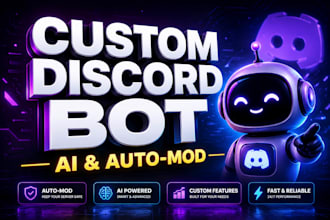 develop custom discord bot with advanced ai for your server