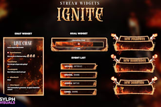 custom stream overlay animated twitch overlay vtuber overlay for streamers
