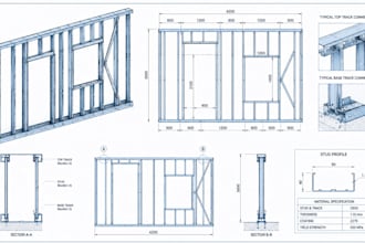 create cold formed steel cfs shop drawings using vertex bd