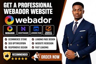 build webador website design webador landing design webador website redesign