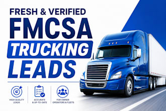 provide fresh and verified fmcsa trucking leads