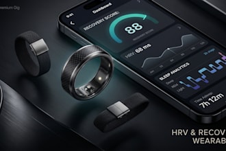 develop hrv sleep tracking and recovery wearable system with ble sensor