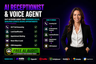 build ai receptionist, ai voice agent and appointment booking system