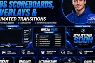 design custom whatnot obs scoreboards, overlays and animated transitions