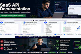 write saas API documentation help center articles and user guides
