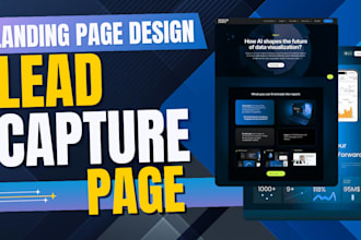 gohighlevel website design lead capture page one page website wordpress website