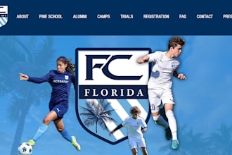 design a professional football soccer academy website on wordpress