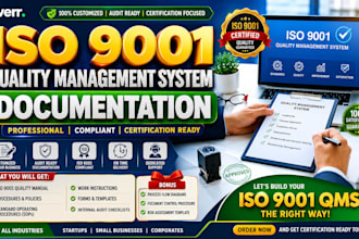 create an iso 9001 manual for certification and audit success quality manual