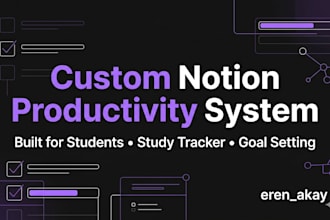 create a custom notion productivity system for students