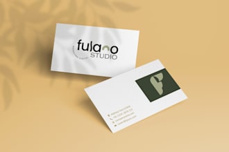 create a professional custom business card design