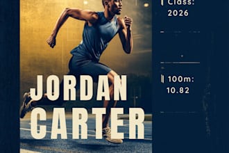 design professional sports graphics for athletes