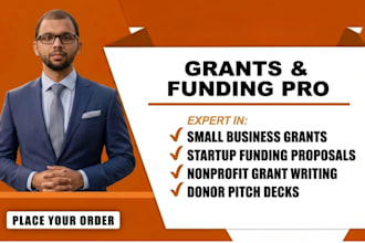 write small business grants,startup funding proposals, nonprofit grant writing