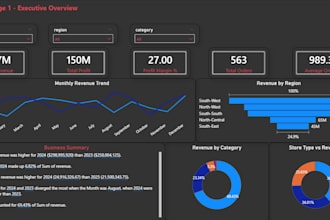 do business analysis and visualization for you