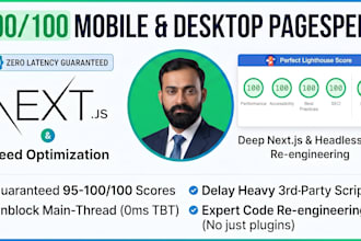 fix core web vitals and optimize nextjs or wordpress speed